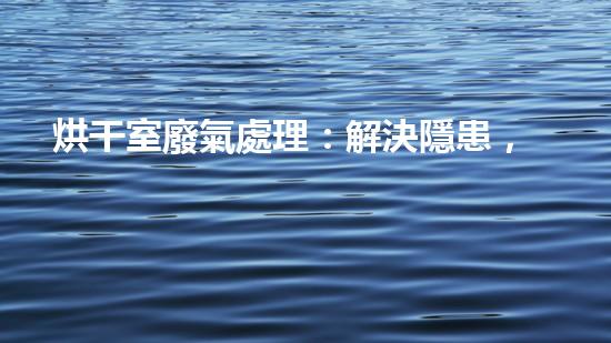 烘干室廢氣處理：解決隱患，呵護(hù)環(huán)境！